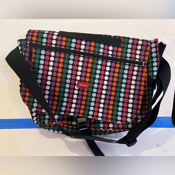Dickies Polka Dot Laptop Messenger Bag - Picture 1 of 6